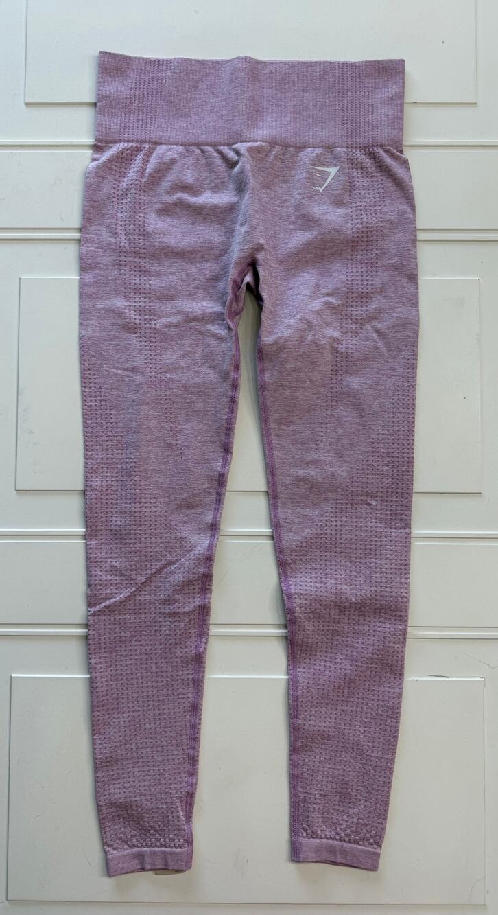 Gymshark Womens Sz S Pink Vital Seemless Workout Leggings Yoga Running